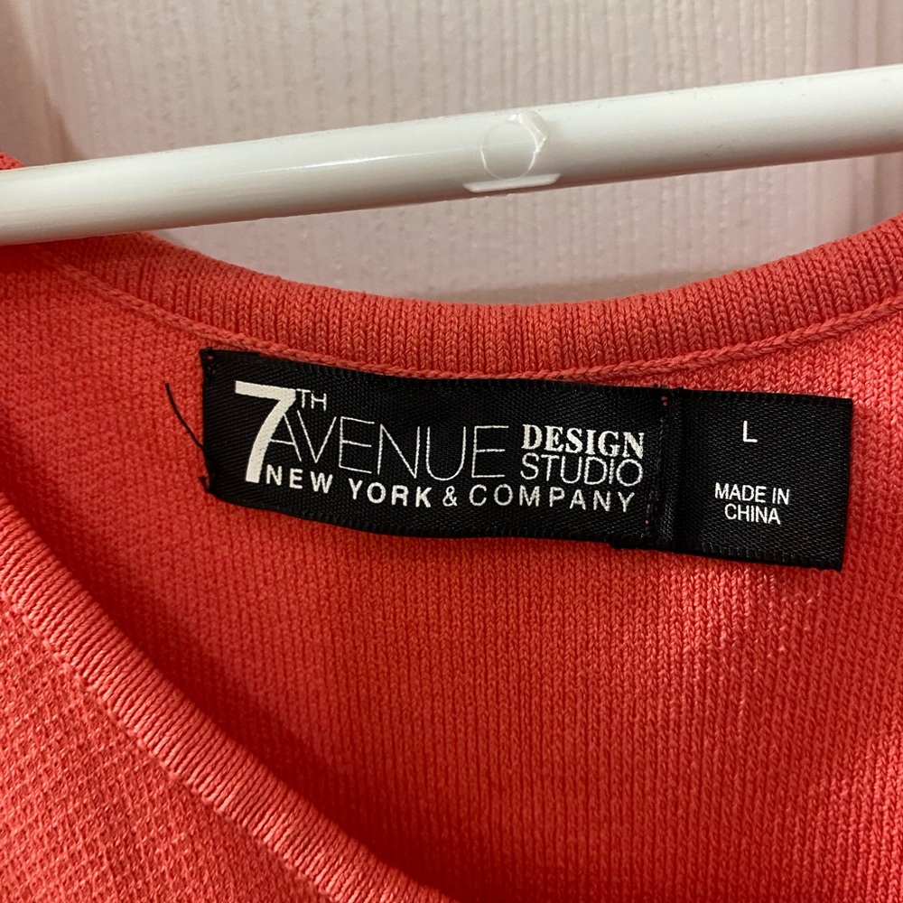 7th Ave dress with lace up detail on the sides very classy